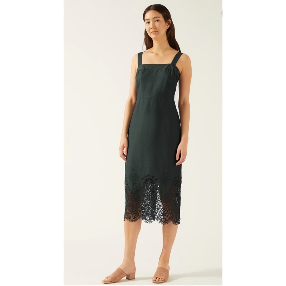 Jigsaw Cutwork Pencil Dress Crochet Detail 4